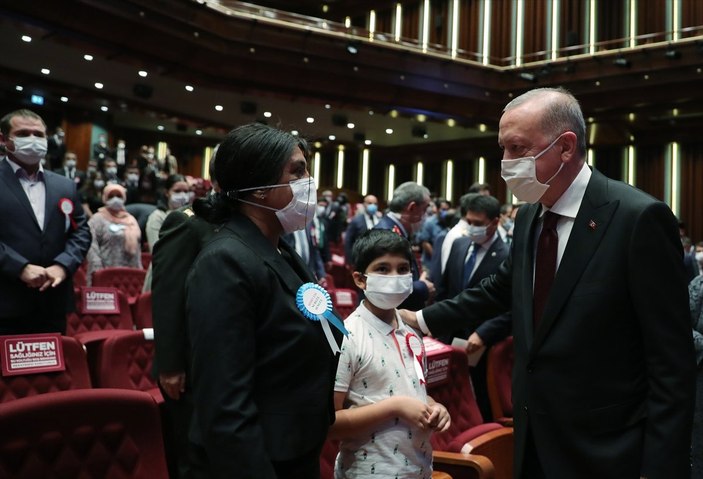 Cumhurbaşkanı Erdoğan, Devlet Övünç Madalyası Tevcih Töreni'ne katıldı