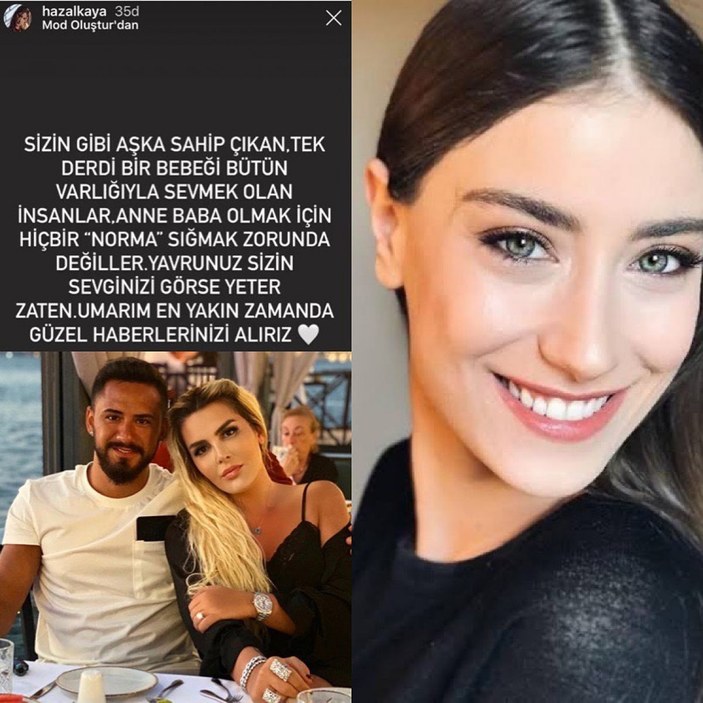 Hazal Kaya'dan Selin Ciğerci'ye destek