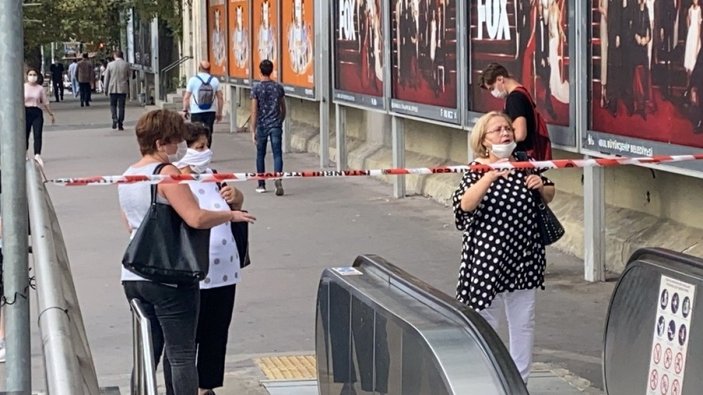 Şişli Mecidiyeköy metro istasyonunda intihar girişimi