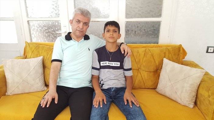 Gaziantepli Emir, gazi babasını yaralayan mermiyi kolye yaptı