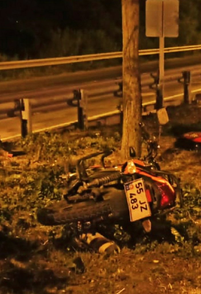 Samsun'da motosiklet kazası: 1 ölü
