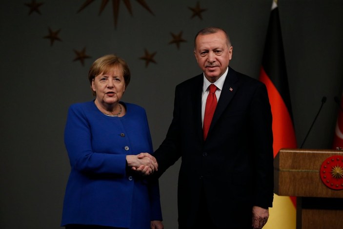 Cumhurbaşkanı Erdoğan, AB Konseyi Başkanı Michel ve Merkel'le görüştü