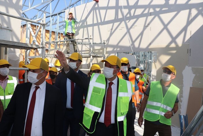 KKTC Başbakanı Ersin Tatar, Acil Durum Hastanesi'nin inşaatını inceledi