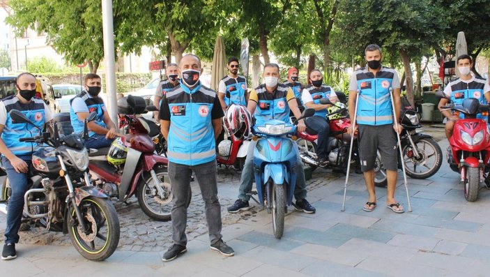 Antalya;'da motosikletli kuryeler saygı bekliyor