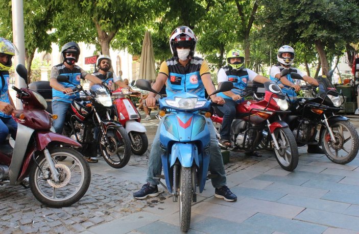 Antalya;'da motosikletli kuryeler saygı bekliyor