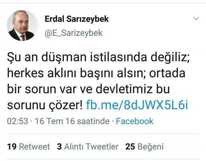 İYİ Parti yönetimine giren Erdal Sarızeybek kimdir? Erdal Sarızeybek'in 15 Temmuz gecesi paylaşımları
