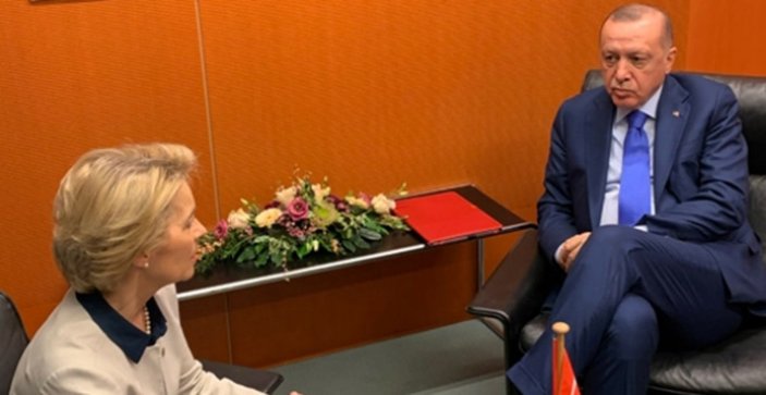 Cumhurbaşkanı Erdoğan, AB Komisyonu Başkanı Ursula Von der Leyen'le görüştü