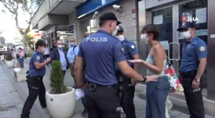 Tuzla’da maskesiz şahıstan polise tehdit