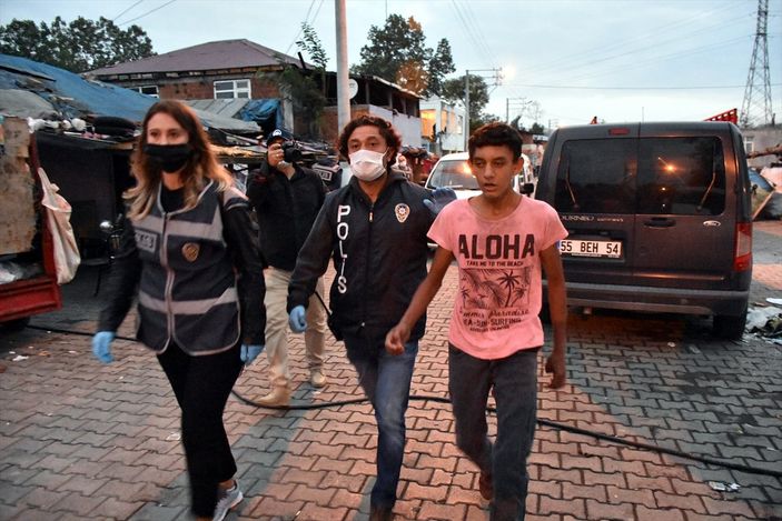 a Samsun'da gasp şüphelilerine şafak operasyonu: 3 gözaltı