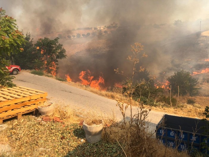 Malatya'da sigara izmariti yangına sebep oldu