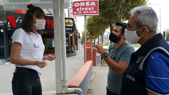 Bursa’da maske takmayan adamın bahanesi