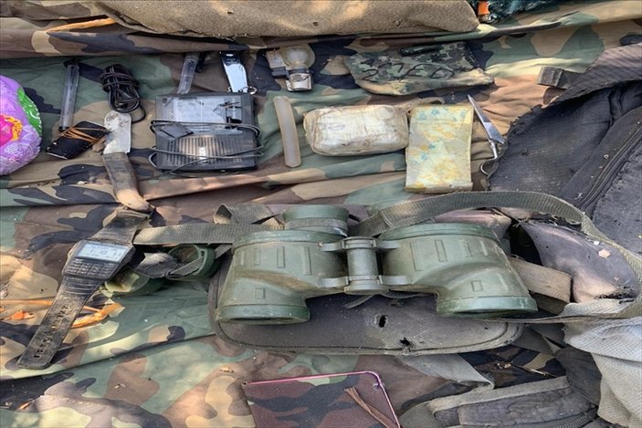 Irak'ın kuzeyinde PKK'ya ait silah ve mühimmat ele geçirildi