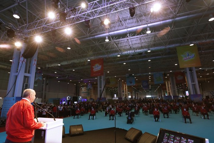 Cumhurbaşkanı Erdoğan Gaziantep'te düzenlenen Teknofest'te