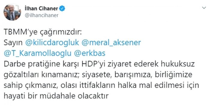 CHP Kobani olayları soruşturmasında HDP'ye destek için çağrıda bulundu