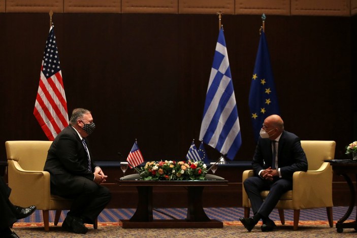 ABD Dışişleri Bakanı Mike Pompeo, Yunan mevkidaşı Nikos Dendias ile görüştü
