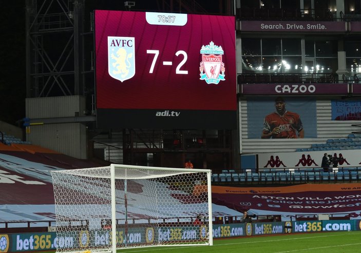 Aston Villa, son şampiyon Liverpool'u gole boğdu
