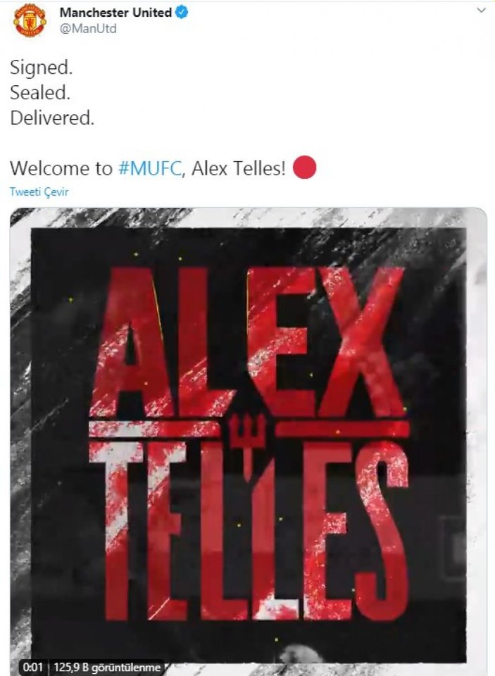Alex Telles sağlık kontrolünden geçti
