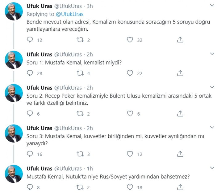 Ufuk Uras'tan Atatürk silüeti paylaşımı