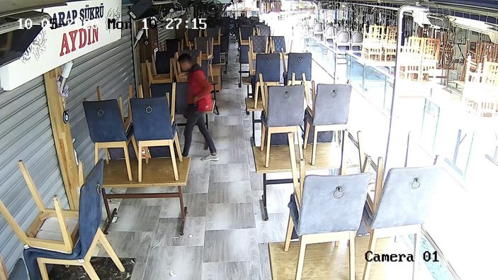 Bursa'da ayran çalan hırsızlar güvenlik kamerasına yakalandı