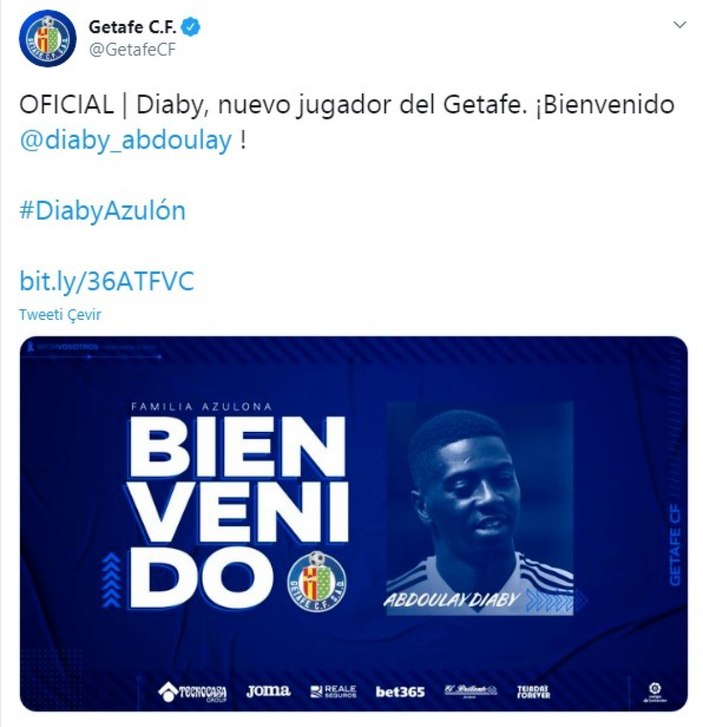 Abdoulay Diaby, Getafe'ye kiralandı