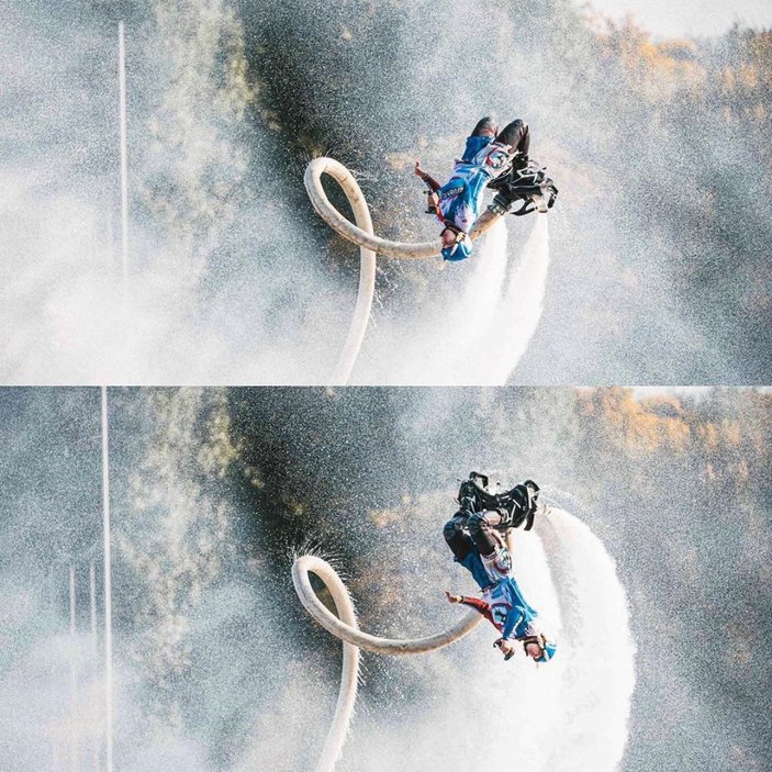 Rus kadın hidro uçuş sırasında takla attı