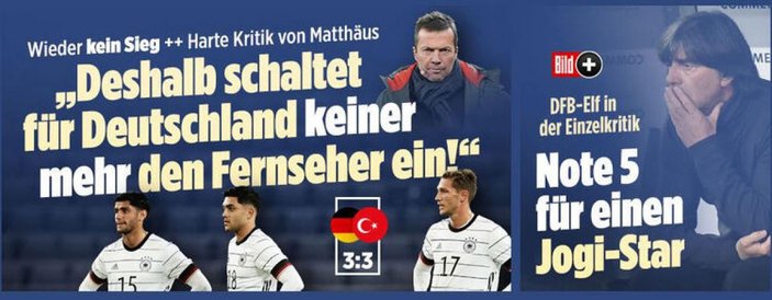 Alman basınındaki Almanya-Türkiye maçı manşetleri