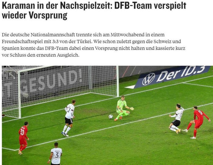 Alman basınındaki Almanya-Türkiye maçı manşetleri