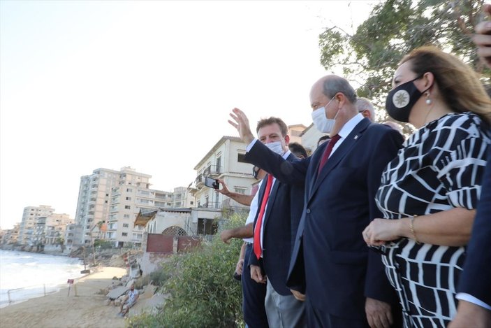 KKTC Başbakanı Ersin Tatar, Maraş'ı ziyaret etti