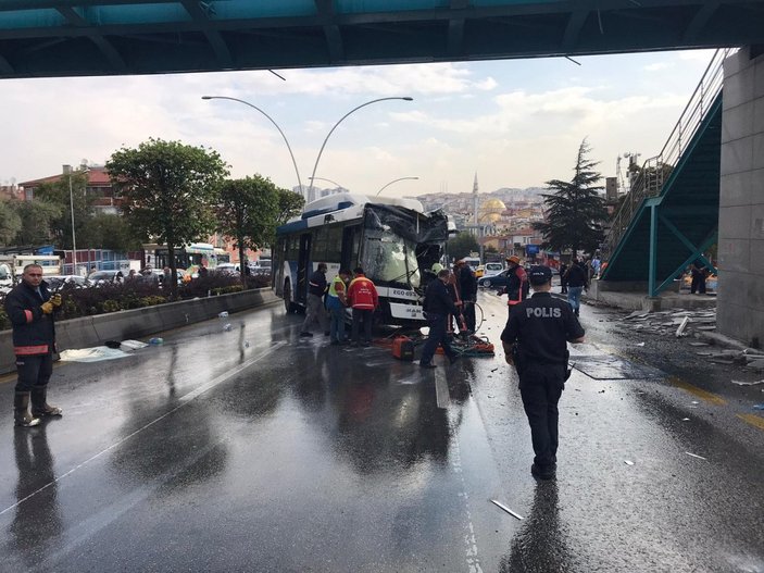 Ankara belediye otobüsü kaza