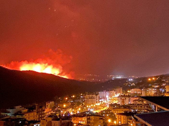 Hatay'da orman yangını, yerleşim yerlerine sıçradı