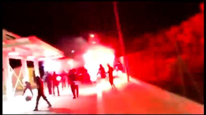 Rumlardan KKTC’ye havai fişekli tahrik