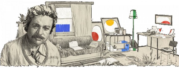 Google Oğuz Atay'ı doodle yaptı