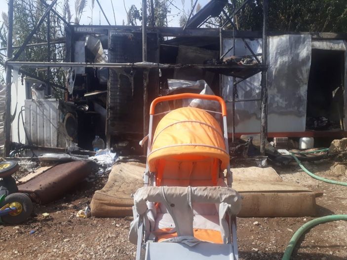 Antalya’da 6 aylık Suriyeli bebek yangında can verdi