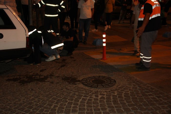 Rize'de rögardan çıkan şahıs, yağmur kanalında 1 kilometre yürüdü