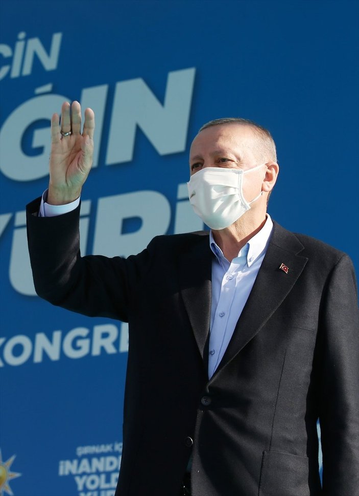 Cumhurbaşkanı Recep Tayyip Erdoğan, Şırnak AK Parti İl Kongresi'ne katıldı
