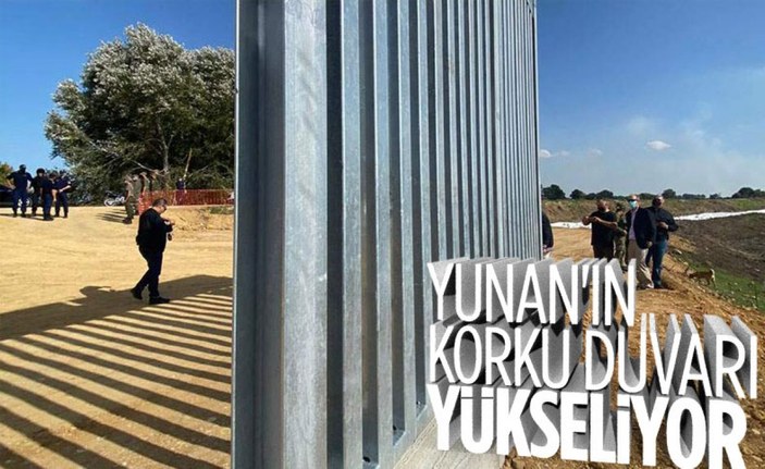 Yunanistan Başbakanı Kiryakos Miçotakis, Türkiye sınırındaki duvarı inceledi