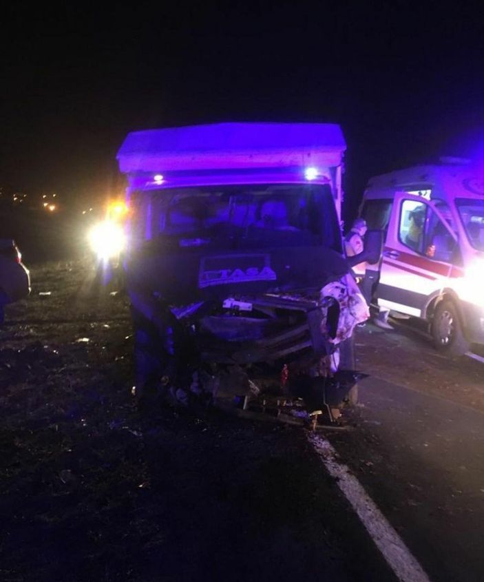 Ardahan'da yola çıkan koyunlar kazaya neden oldu: 2 ölü 2 yaralı