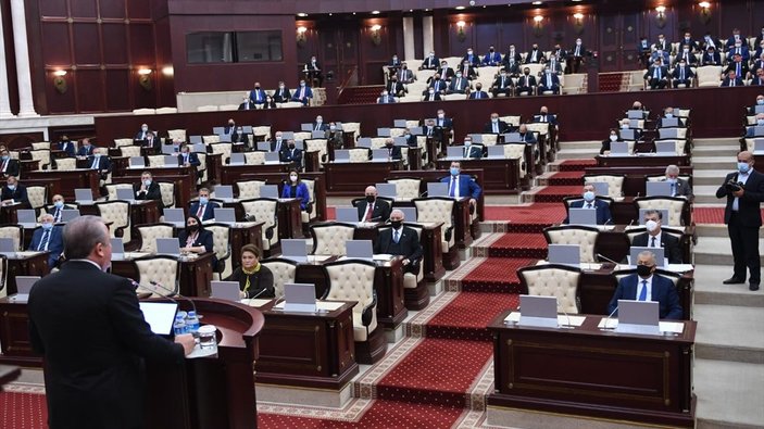 TBMM Başkanı Mustafa Şentop, Azerbaycan Milli Meclisi'ne hitap etti