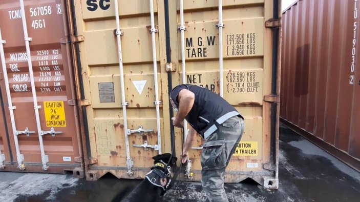 Mersin Limanı'nda 220 kilogram kokain yakalandı