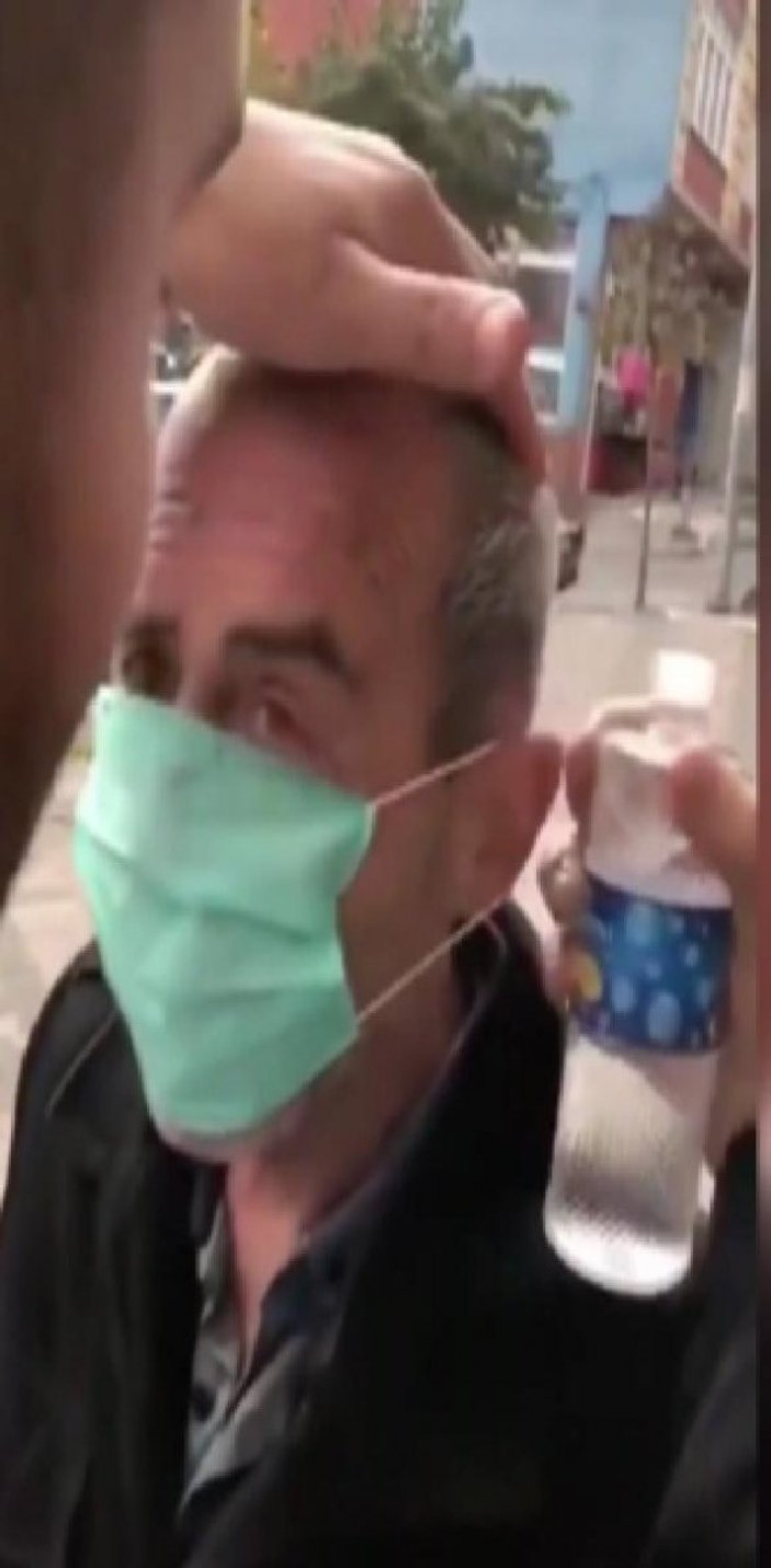 Bağcılar'da yaşlı adama zorla maske takıp kafasına kolonya döken şahsa dava açıldı
