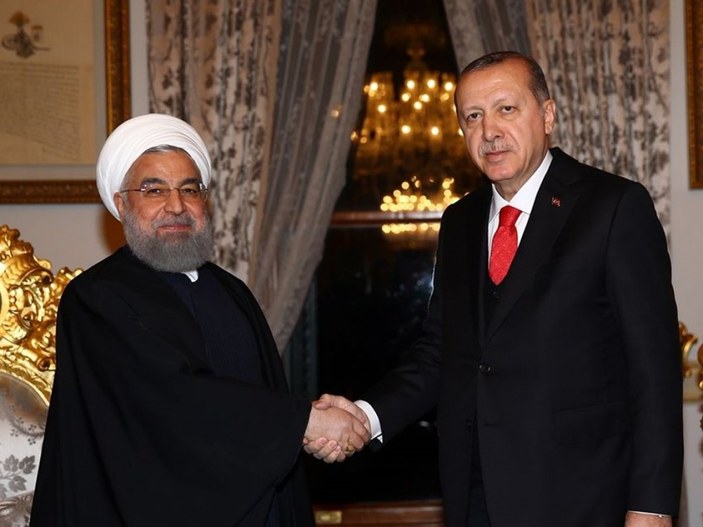 Cumhurbaşkanı Erdoğan, İran Cumhurbaşkanı Ruhani'yle görüştü