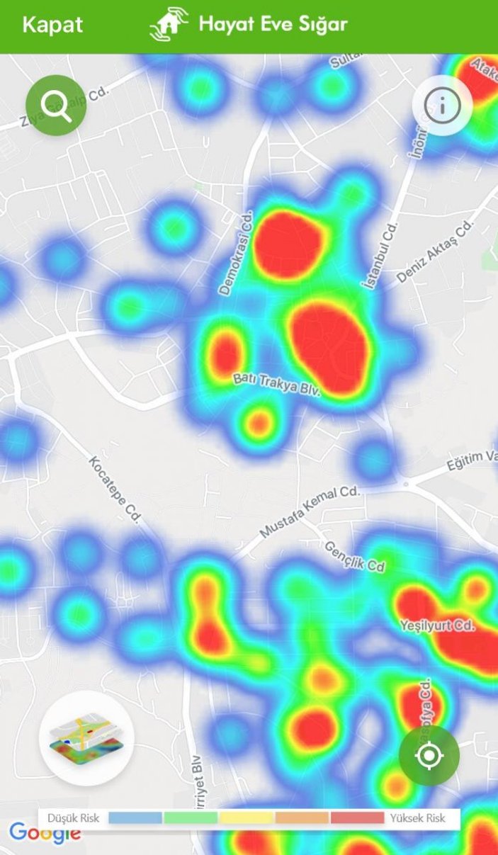 İstanbul koronavirüs risk haritası ilçe ilçe vaka dağılımı