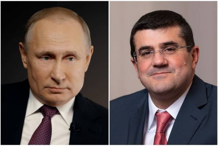 Sözde Karabağ lideri Harutyunyan, Putin'den devreye girmesini istedi