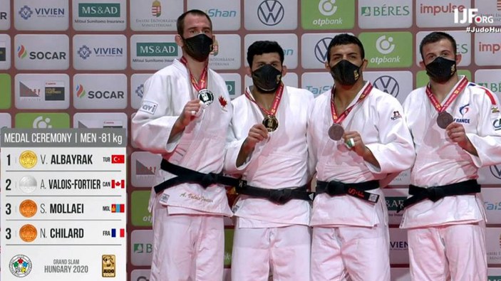 Milli judocu Vedat Albayrak, Macaristan'da altın madalya aldı