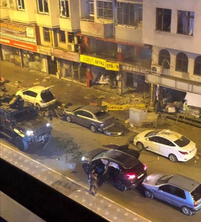 i Hatay'da patlama sonrası görüntüler