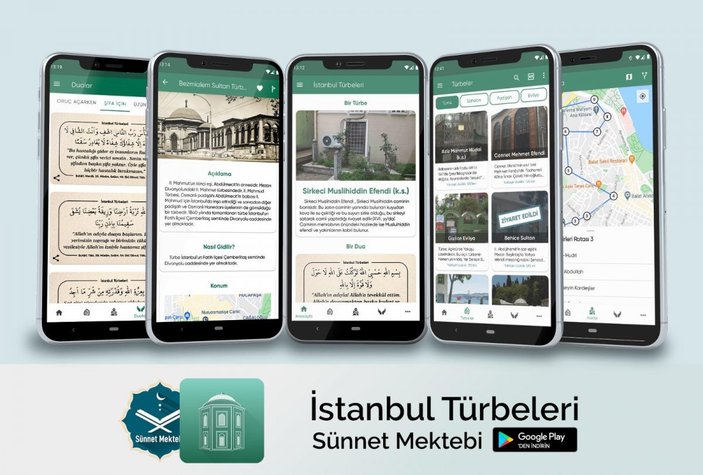 İstanbul’daki türbeler artık akıllı telefon ve tablette