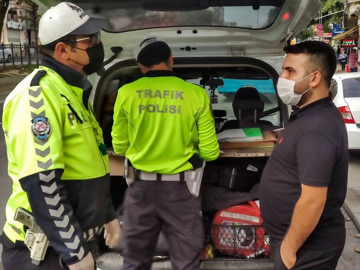 Taksim'de otobüs şoförü karantinayı ihlal etti
