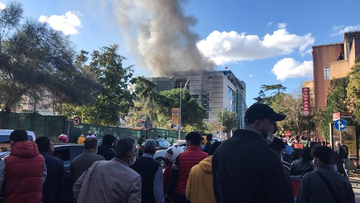 Çapa Tıp Fakültesi Hastanesi inşaatında yangın