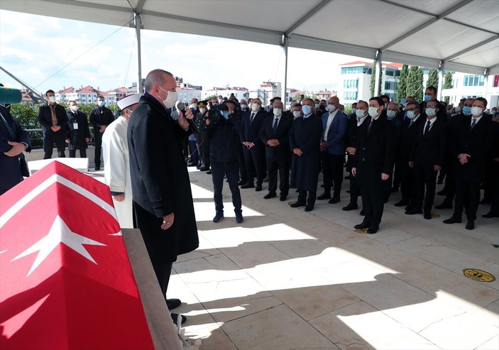 Cumhurbaşkanı Erdoğan, Mesut Yılmaz'ın cenaze törenine katıldı