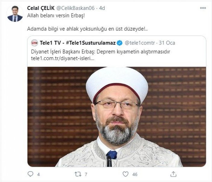 Diyanet’ten, Kılıçdaroğlu'nun avukatı Celal Çelik hakkında suç duyurusu